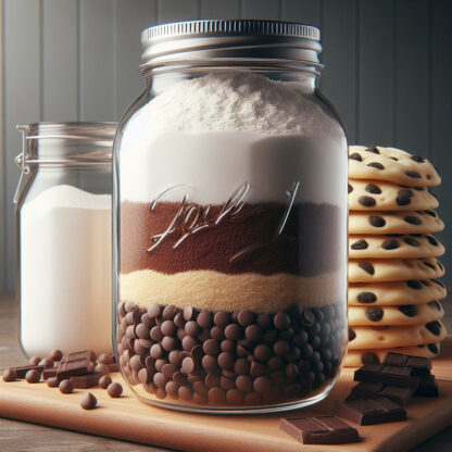 Chocolate Cookie Mix Jar Layered