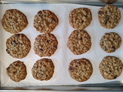 Oatmeal Raisin Cookie Done